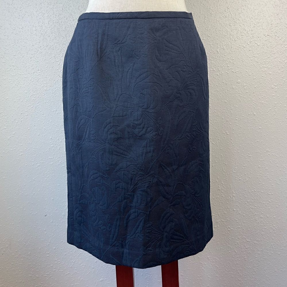 Talbots Petite Black Midi Skirt Size 10 EUC